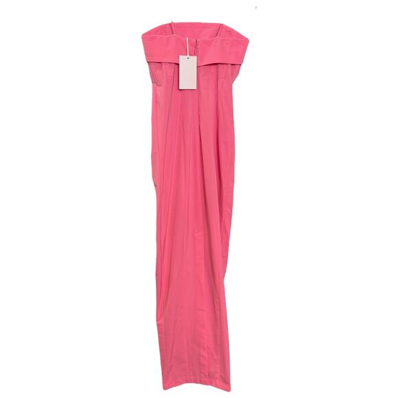 Helsa Size XS Women's Strapless Structured Formal Long Gown Pink Bridesmaid‎ NWT - Picture 4 of 11